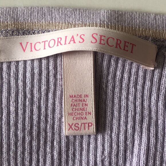 Victorias Secret Lilac Ribbed Textured Sweater Size XS/TP - Picture 2 of 16